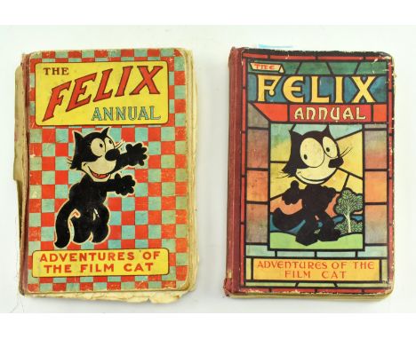1927 &amp; 1928 The Felix Annual - Adventures of the Film Cat. Publ. Daily Sketch &amp; Sunday Graphic Ltd. Each illustrated 