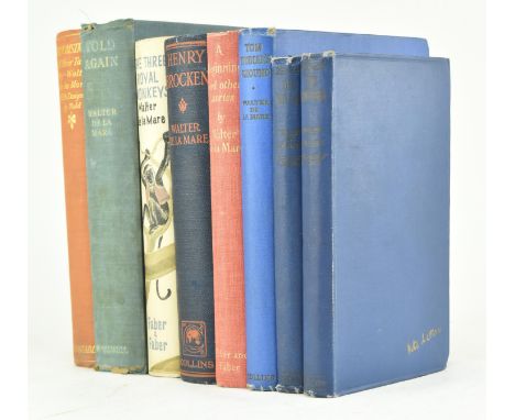 De La Mare, Walter - collection of ten first edition &amp; later works. The lot comprising 1925 Broomsticks &amp; Other Tales