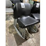 METAL AND PLASTIC CLIENT CHAIRS