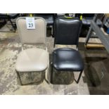 ASSORTED METAL AND VINYL CHAIRS