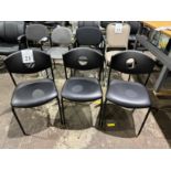 VINYL AND PLASTIC CLIENT CHAIRS