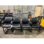 METAL AND VINYL CLIENT CHAIRS
