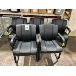 METAL AND VINYL CLIENT CHAIRS