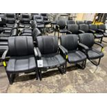METAL AND VINYL CLIENT CHAIRS