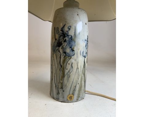 A studio pottery lamp base by Colin Kellam, Totnes, Devon.H:30cm