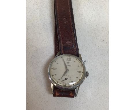 A vintage Zodiac mans watch - untested 