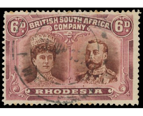 6d reddish brown and claret, No Gash plate, position 29 club flaw used. &nbsp;Neat but largely illegible cds. &nbsp;Some foxe