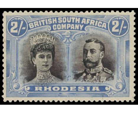 2s purple-black and ultramarine, Long Gash plate. &nbsp;A large part o.g. example, really fine; a rare stamp with few certifi
