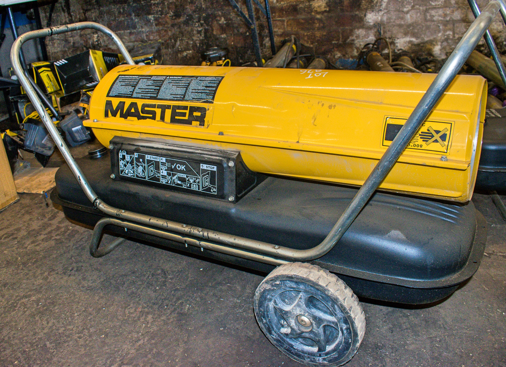 Master 110v diesel fuelled space heater A596379