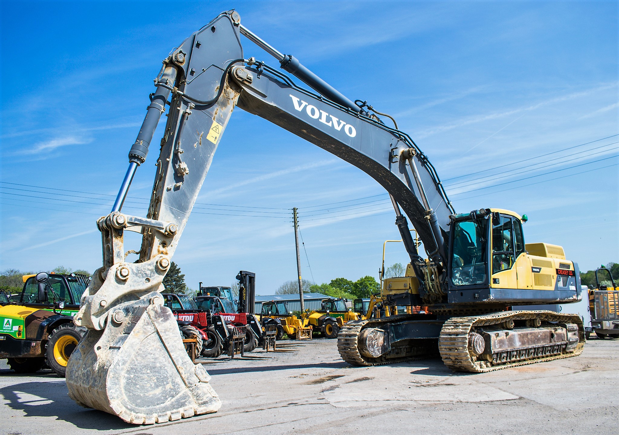 Volvo EC 480 DL 48 Tonne Steel Tracked Excavator Year 2014 S N DE00272529 Recorded Hours 7470