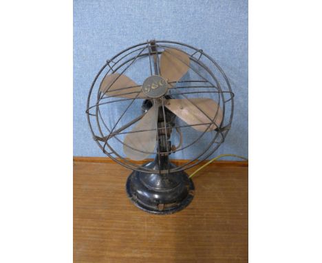 A vintage GEC portable fan 
