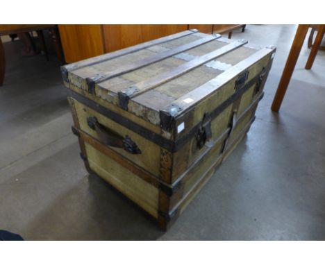 An early 20th Century steamer trunk 