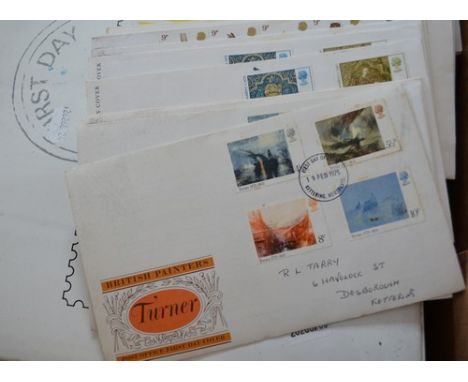 First Day Covers:  two albums of first day covers and loose covers.