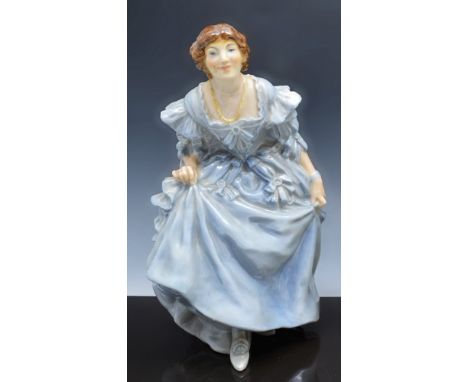Doulton & Co. figure, The Curtsey, designed by E W Light, HN66, 24cm.