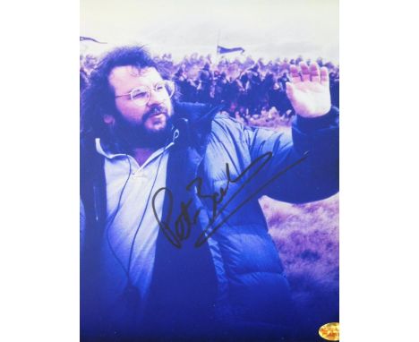 A Lord Of The Rings related photographic print, signed Peter Jackson, Sportizus.com label, glazed and framed, 41.5cm x 36.5cm
