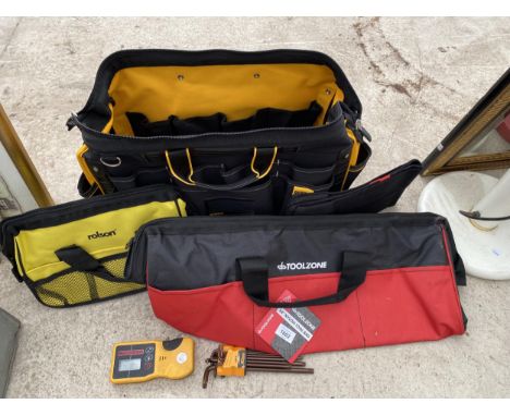 AN AS NEW DEWALT TOOL BAG, ALAN KEYS, AND FURTHER TOOL BAGS ETC 