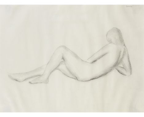 Vladimir Weisberg (Russian, 1924-1985)Nude (from the back) signed in Cyrillic (upper right)pencil on paper30 x 40cm (11 13/16