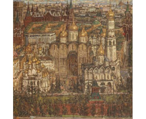 Gennady Ivanovich Solovykh (Russian, 1932-2011)The Chronicle inscribed in Cyrillic with artist's name, title and date '86', s