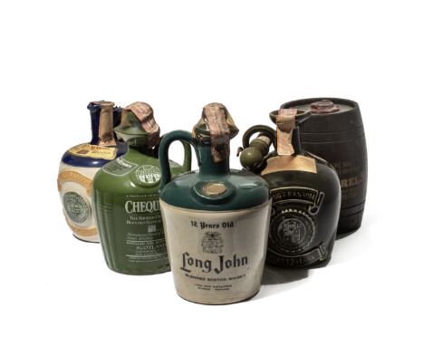 Long John 12 Year Old Ceramic Decanter Believed 1970s Italian import Stock. Fill level unknown, believed low 43% 75cl (1) Kin