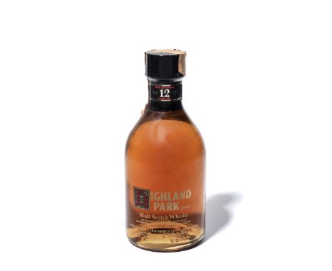 1 bottle Highland Park 12 Year Old Believed 1980s Italian import G F Ferraretto. Screen print label 75cl 43%
