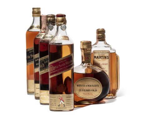 Martin 20 Year Old Believed 1970s Italians import Riunite. Level 3.5cms 43% 75cl (1) Johnnie Walker Red Label Believed 1960s 
