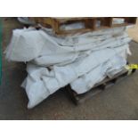 LOT OF RESIN NYLON BAGS, 4' X 4' X 4' (on three pallets) (Machine shop area, dock)