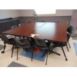 LOT CONSISTING OF: (4) 41" x 41" lunch room tables, (10) chairs (Lunch room area)