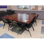 LOT CONSISTING OF: (4) 41" x 41" lunch room tables, (10) chairs (Lunch room area)