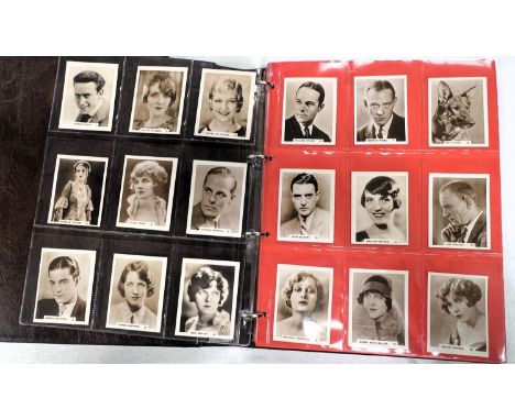 Two albums of 20th century film stars:&nbsp; black &amp; white publicity/correspondence cards; radio reviews; others similar;