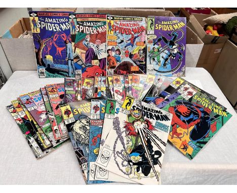 MARVEL COMICS: The Amazing Spiderman issues 297, 298(First Venom cameo), 301-305, 307, 308, 310-314, 318-350 