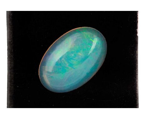 **UNMOUNTED OPAL,oval cabochon, weighing 3.82 carats