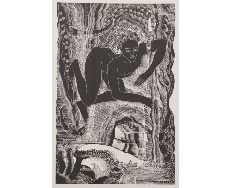 •A GROUP OF ELEVEN WOOD ENGRAVINGS to include `Leander Pulled Down` by Lettice Sandford, 2010, unsigned [see illus]; `Moving 