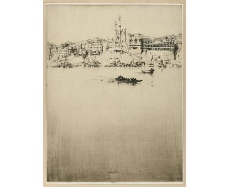 •ERNEST STEPHEN LUMSDEN (1883-1948) GUNGA (L.191) Etching, 1920, the fourth (final) state, skilfully printed with lightly gra