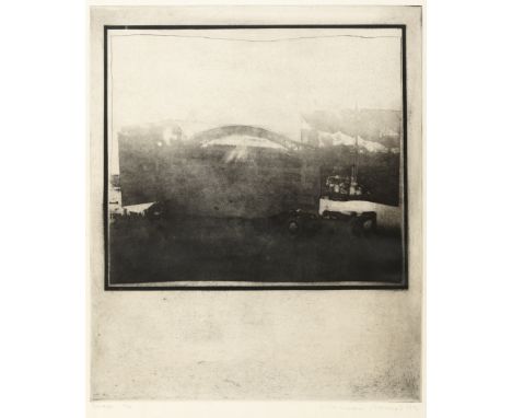 •NORMAN ACKROYD, CBE, RA (b.1938) BRIDGE Etching with aquatint, 1970, an artist's proof, signed, dated, titled and inscribed 