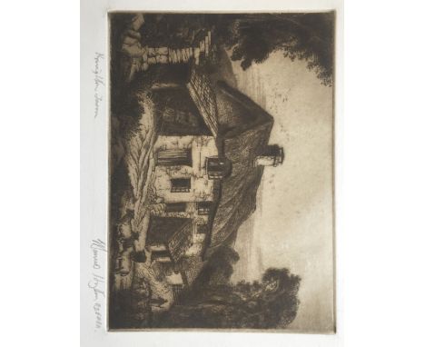 •EDWARD BOUVERIE HOYTON (1900-1988) KNIGHTON FARM Signed and inscribed with title, etching printed with plate tone, unframed 