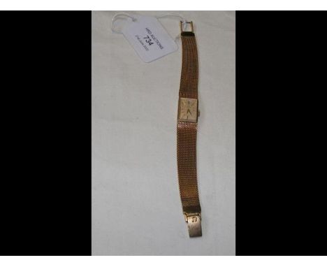 A lady's 9ct gold 1970's Omega wrist watch 