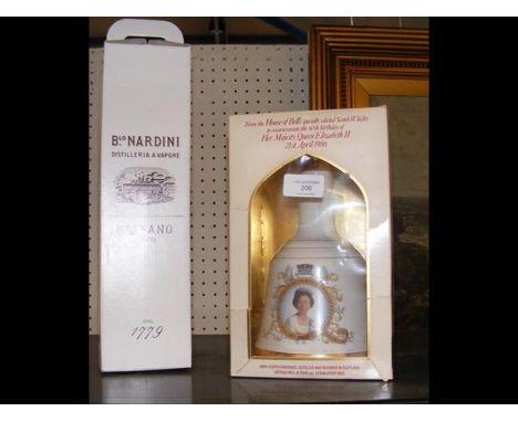A Bell's Scotch Whisky Commemorative Decanter, together with a Bassano al Ponte 