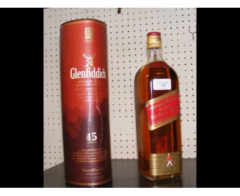 A 15 Years Old Glenfiddich Single Malt Scotch Whisky, together with a Johnnie Walker 