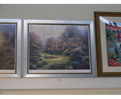 A Limited Edition Thomas Kinkade print - 'garden Beyond Spring Gate'