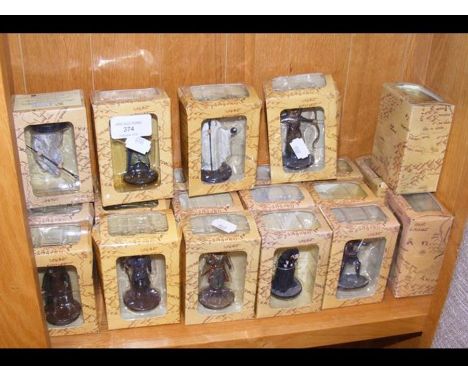 A quantity of boxed Lord of The Rings figures by New Line Cinema