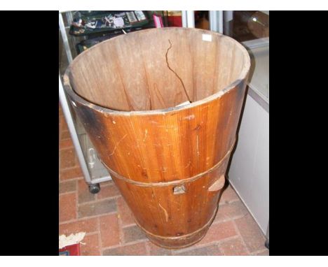 An unusual wooden planter - 57cm diameter CONDITION REPORTHeight  - 81cm Base diameter - 31.5cmCondition disclaimer Our team 