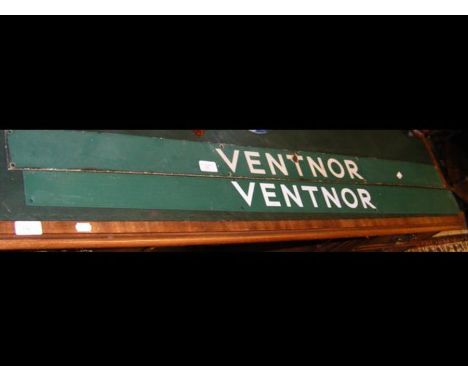 An original enamel Ventnor Train Station sign, together with one other modern signCONDITION REPORTCondition disclaimer Our te