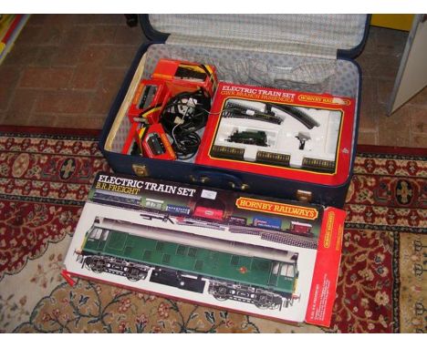 A boxed Hornby Electric Train Set - B R Freight, together with boxed accessories, etc. 