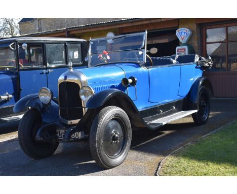 A 1926 Citroen B12 Torpedo/commercialle, registration number UF 3601, chassis number 176048, engine number 117172, blue over 