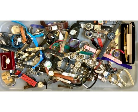 Watches  - a Rotary classics wristwatch; others 1970s Timex SSQ,  Identity, Casio, Redherring, Fossil, Accurist, Timex, Sekon