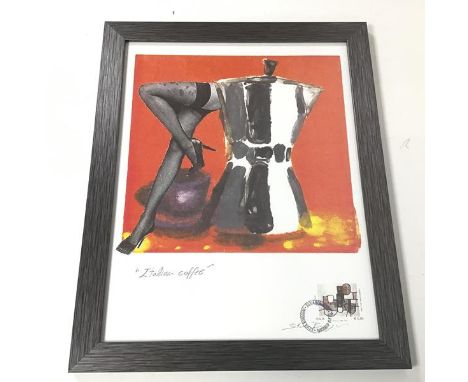 Sylvia Borgogni, Italian Coffee, framed print (40cm x 30cm)