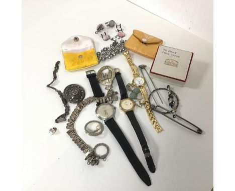 A mixed lot including a gentleman's Rotary wristwatch with the strap marked Mappin &amp; Webb and a lady's Citizen wristwatch