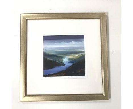 Angela Lawrence, Summer Clouds Loch Trool, limited edition print, 33/500, signed in pencil bottom left (22cm x 21cm)