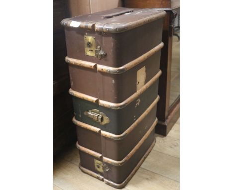 A Cabin trunk, W.92cm