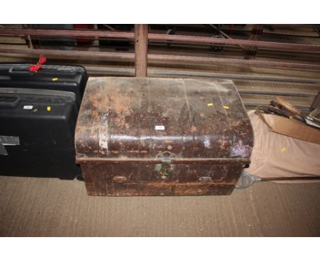 A metal trunk